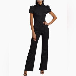 Alice + Olivia Jorah Short-Sleeve Jumpsuit size 12